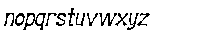 Mavones Italic Font LOWERCASE