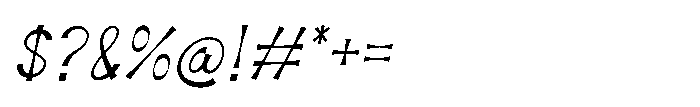 Mavones Thin Italic Font OTHER CHARS