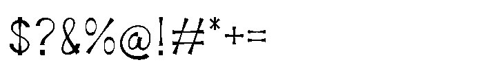 Mavones Thin Font OTHER CHARS