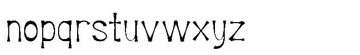 Mavones Thin Font LOWERCASE