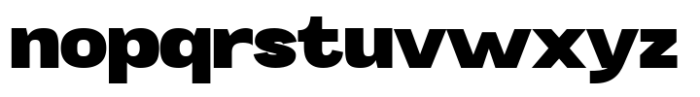 Mavora Sans Black Expanded Font LOWERCASE