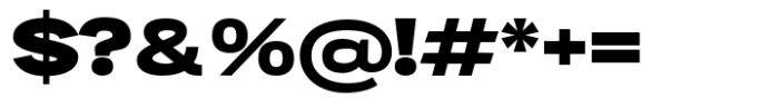 Mavora Sans Black Extra Expanded Font OTHER CHARS