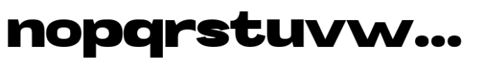 Mavora Sans Black Ultra Expanded Font LOWERCASE