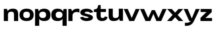Mavora Sans Bold Extra Expanded Font LOWERCASE
