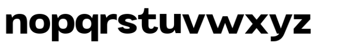 Mavora Sans Bold Semi Expanded Font LOWERCASE