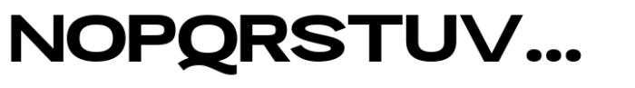 Mavora Sans Bold Ultra Expanded Font UPPERCASE