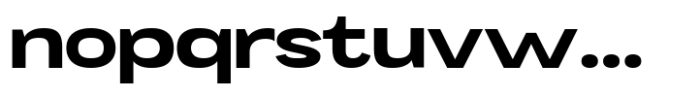 Mavora Sans Bold Ultra Expanded Font LOWERCASE