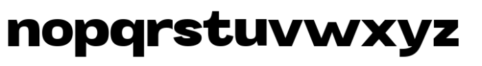 Mavora Sans Extra Bold Expanded Font LOWERCASE