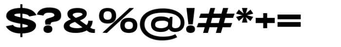 Mavora Sans Extra Bold Ultra Expanded Font OTHER CHARS