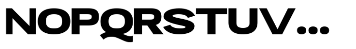 Mavora Sans Extra Bold Ultra Expanded Font UPPERCASE