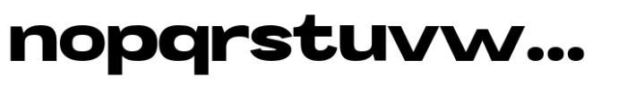 Mavora Sans Extra Bold Ultra Expanded Font LOWERCASE