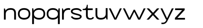 Mavora Sans Extra Expanded Font LOWERCASE