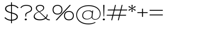Mavora Sans Extra Light Expanded Font OTHER CHARS