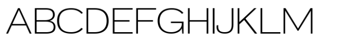 Mavora Sans Extra Light Expanded Font UPPERCASE