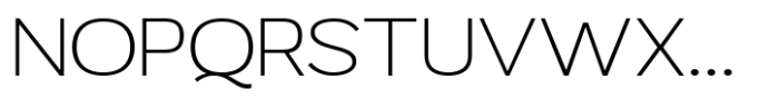 Mavora Sans Extra Light Expanded Font UPPERCASE