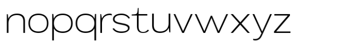 Mavora Sans Extra Light Expanded Font LOWERCASE