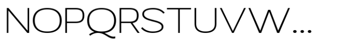Mavora Sans Extra Light Extra Expanded Font UPPERCASE