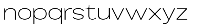 Mavora Sans Extra Light Extra Expanded Font LOWERCASE