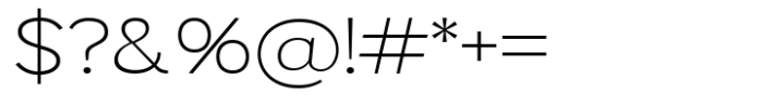 Mavora Sans Extra Light Semi Expanded Font OTHER CHARS