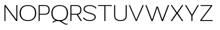 Mavora Sans Extra Light Semi Expanded Font UPPERCASE