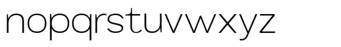 Mavora Sans Extra Light Semi Expanded Font LOWERCASE