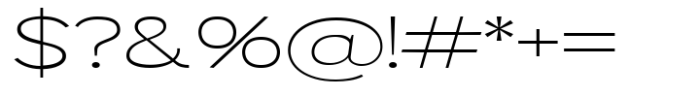 Mavora Sans Extra Light Ultra Expanded Font OTHER CHARS