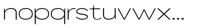 Mavora Sans Extra Light Ultra Expanded Font LOWERCASE