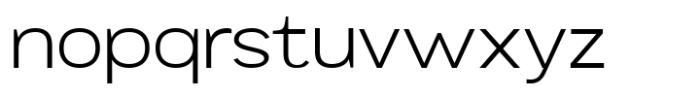Mavora Sans Light Expanded Font LOWERCASE