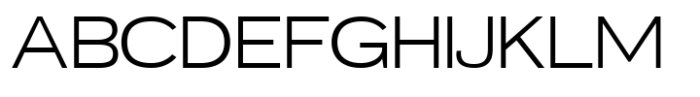 Mavora Sans Light Extra Expanded Font UPPERCASE