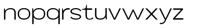 Mavora Sans Light Extra Expanded Font LOWERCASE