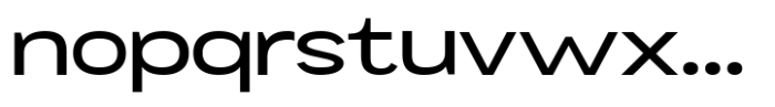 Mavora Sans Medium Ultra Expanded Font LOWERCASE