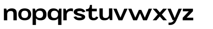 Mavora Sans Semi Bold Expanded Font LOWERCASE