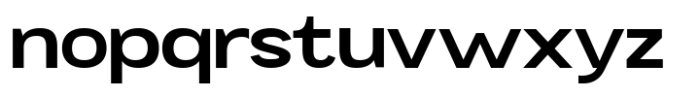 Mavora Sans Semi Bold Extra Expanded Font LOWERCASE