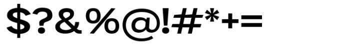 Mavora Sans Semi Bold Semi Expanded Font OTHER CHARS
