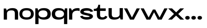 Mavora Sans Semi Bold Ultra Expanded Font LOWERCASE