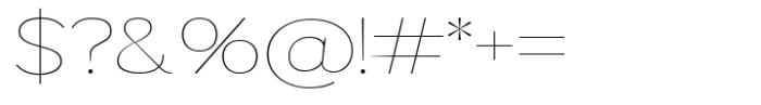 Mavora Sans Thin Expanded Font OTHER CHARS