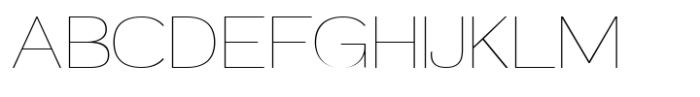 Mavora Sans Thin Expanded Font UPPERCASE