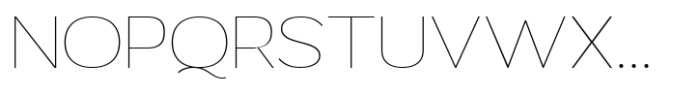 Mavora Sans Thin Expanded Font UPPERCASE