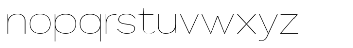 Mavora Sans Thin Expanded Font LOWERCASE