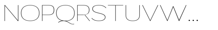 Mavora Sans Thin Extra Expanded Font UPPERCASE