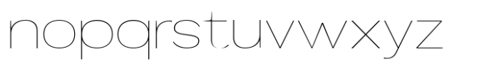 Mavora Sans Thin Extra Expanded Font LOWERCASE