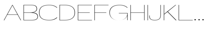 Mavora Sans Thin Ultra Expanded Font UPPERCASE
