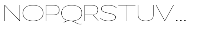 Mavora Sans Thin Ultra Expanded Font UPPERCASE