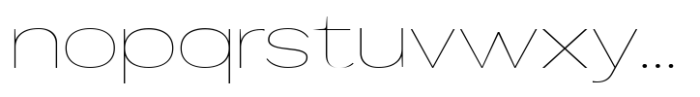 Mavora Sans Thin Ultra Expanded Font LOWERCASE