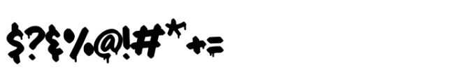 Maximback Regular Drip Font OTHER CHARS