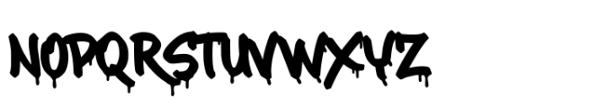 Maximback Regular Drip Font UPPERCASE