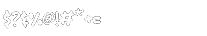 Maximback Regular Outline Font OTHER CHARS