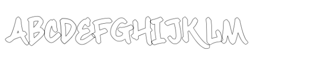 Maximback Regular Outline Font UPPERCASE