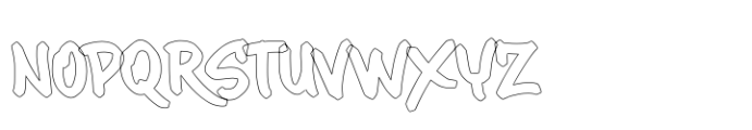 Maximback Regular Outline Font LOWERCASE