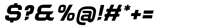 Maxina Italic Font OTHER CHARS
